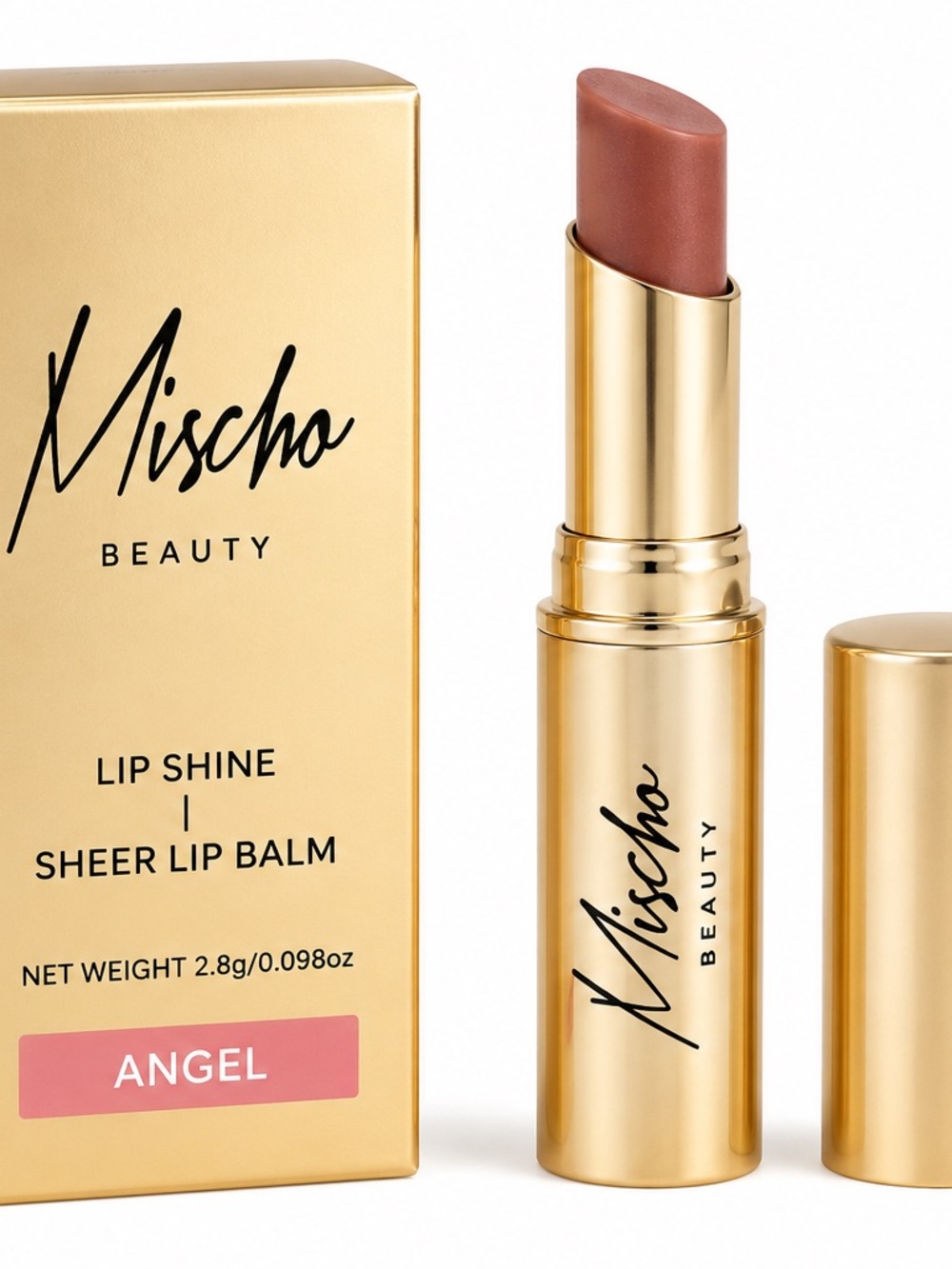 3/$30 Nischo Beauty Lip Shine Sheer Lip Balm - Angel - BNIB